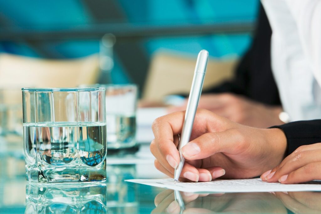 Writing a log on completion of loggist training